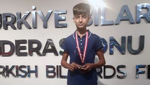 Karamanlı Genç Bilardocu Türkiye Üçüncüsü Oldu