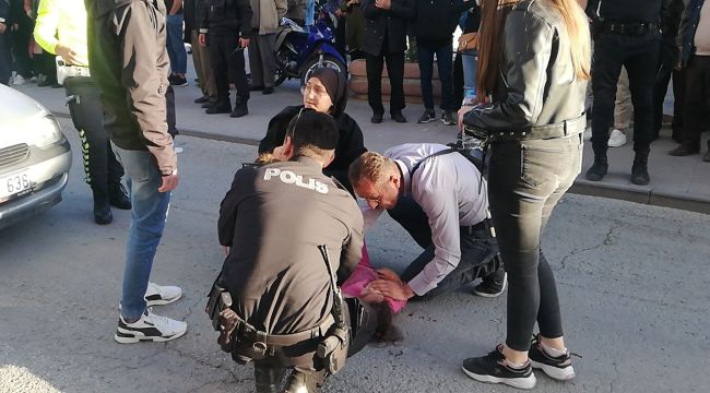  Otomobilin çarptığı kız çocuğu yaralandı