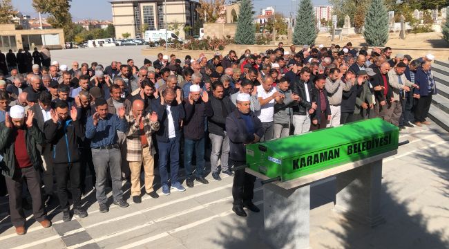  Elma bahçesinde ölü bulunan yaşlı adam son yolculuğuna uğurlandı