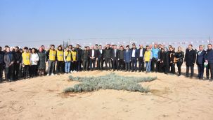 Karaman'da 'Milli Ağaçlandırma Gününde' fidanlar toprakla buluşturuldu