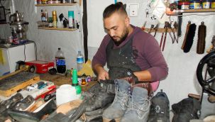 Ermenekli genç, ata mesleğini yürütüyor