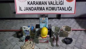 Karaman'da jandarmadan kaçak kazı operasyonu