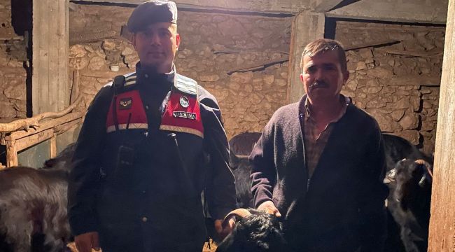 Karaman'da kayıp keçiler drone ile bulundu