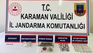 Karaman'da jandarma uyuşturucudan 3 kişiyi gözaltına aldı