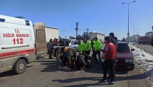 Karaman'da otomobilin çarptığı kadın yaralandı