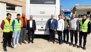 KMÜ deprem bölgesinde aşevi kurdu