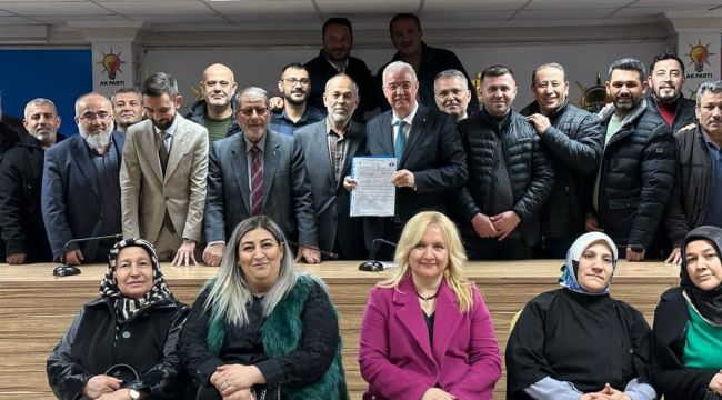 Çağlayan AK Parti Teşkilatının Desteğiyle Başvurusunu Yaptı