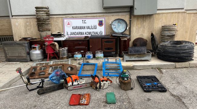 Karaman'da aile görüntüsü vererek hırsızlık yapan 4 kişi yakalandı