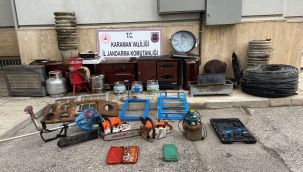 Karaman'da aile görüntüsü vererek hırsızlık yapan 4 kişi yakalandı