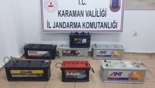 Karaman'da çaldıkları aküleri sosyal medya üzerinden satmaya çalıştılar