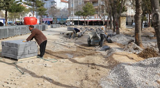 Karaman'da park yenileme ve bakım çalışmaları başladı