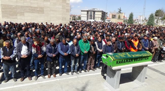 Cip kazasında hayatını kaybeden 2 kişi Karaman'da toprağa verildi