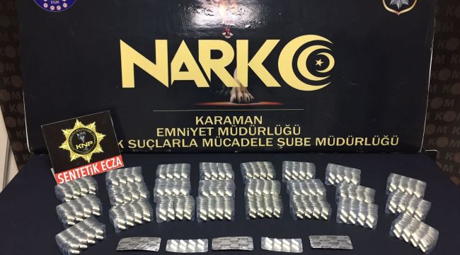 Karaman'da uyuşturucu operasyonu