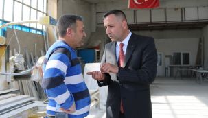 Mahmut Ünüvar, sanayi sitesi esnafını ziyaret etti