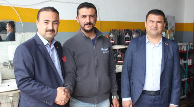 Milletvekili Adayı Mesut Soyfidan, sanayi esnaflarını ziyaret etti.