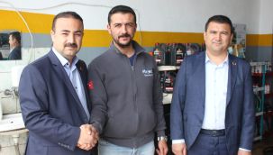 Milletvekili Adayı Mesut Soyfidan, sanayi esnaflarını ziyaret etti.