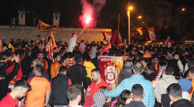 Galatasaray'ın şampiyonluğu Karaman'da coşkuyla kutlandı