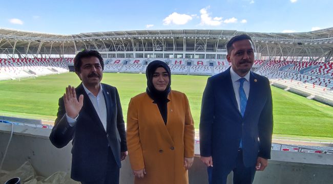 Yeni Karaman Stadyumunun son haline locadan baktılar