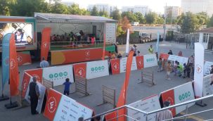 Etkinlik tırı Karaman'da depremzede çocuklarla buluştu 