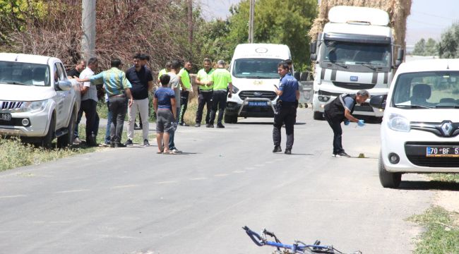 Otobüsün altında kalan bisikletli çocuk ağır yaralandı  