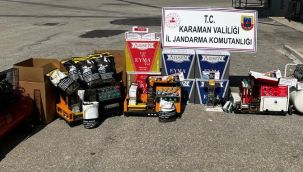 Jandarmadan kaçak tütün ve makaron operasyonu 