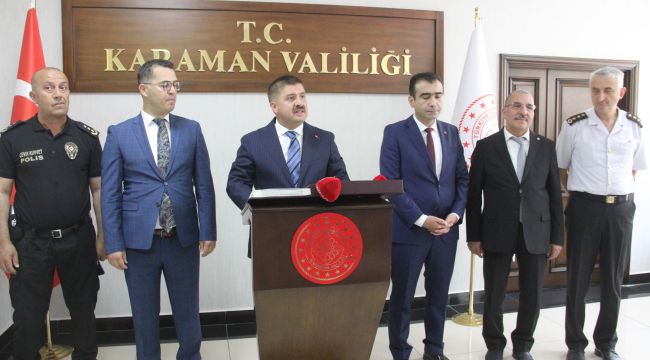 Karaman Valisi Hüseyin Engin Sarıibrahim görevine başladı 