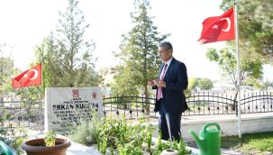 Vali Tuncay Akkoyun, Karaman'a vedasına şehitlikten başladı 