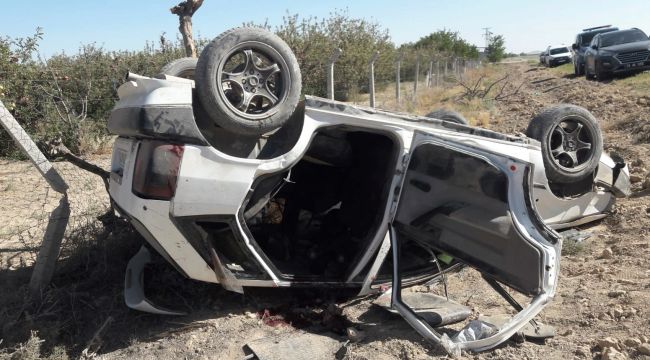 Karaman'da otomobil takla attı: 1 ölü, 3 yaralı 
