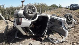 Karaman'da otomobil takla attı: 1 ölü, 3 yaralı 