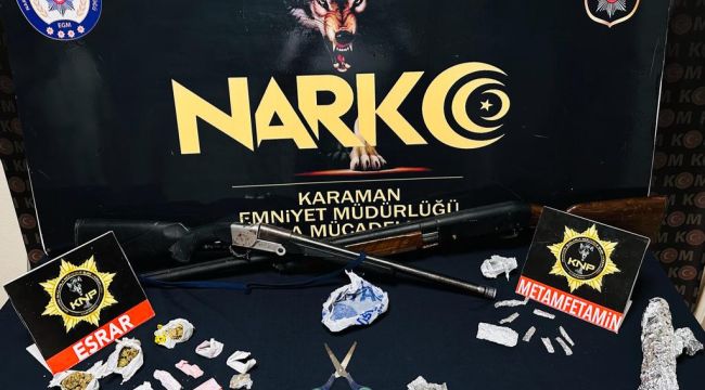 Karaman'da uyuşturucudan gözaltına alınan 1 kişi tutuklandı 