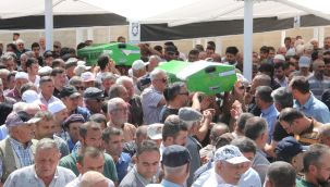 Kazada ölen yaşlı çift son yolculuğuna uğurlandı 