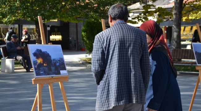 İsrail'in Gazze'de yaptığı soykırımın fotoğrafları sergilendi