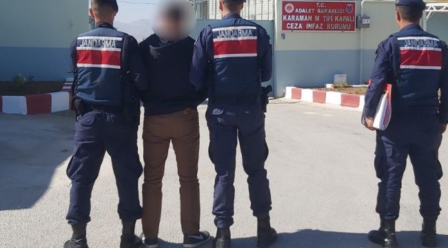 Karaman'da 24,5 yıl kesinleşmiş hapis cezası bulunan şahıs yakalandı