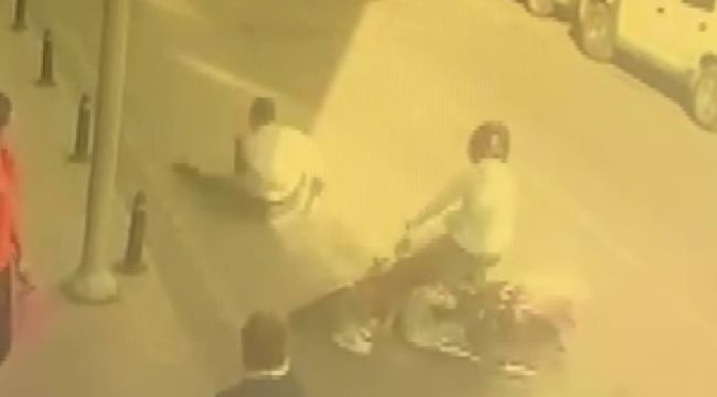 Karaman'da motosikletin çarptığı yaya yaralandı