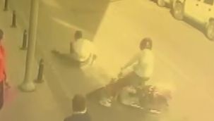 Karaman'da motosikletin çarptığı yaya yaralandı