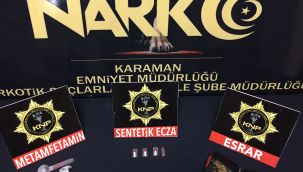 Karaman'da uyuşturucudan 2 şüpheli tutuklandı 