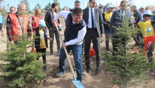 Karaman'da 'Milli Ağaçlandırma Günü'nde 5 bin fidan toprakla buluşturuldu  