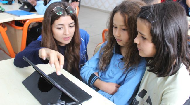 Köy okullarında başlatılan kodlama projesi başladı 