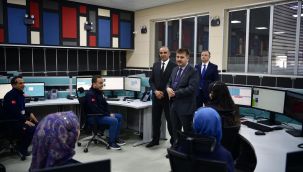 Vali Sarıibrahim, 112 Çağrı Merkezinde incelemede bulundu
