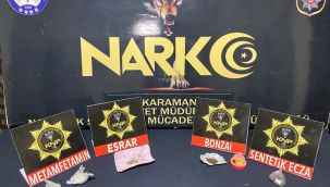 Karaman'da uyuşturucudan 2 kişi tutuklandı 