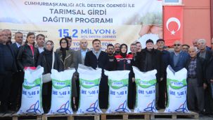 Karaman'da afetten zarar gören 557 üreticiye gübre ve yem desteği 