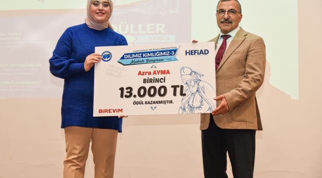 Karaman'da düzenlenen makale yarışmasında ödüller sahiplerini buldu 