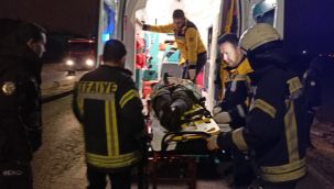 Karaman'da takla atan otomobilin sürücüsü yaralandı 