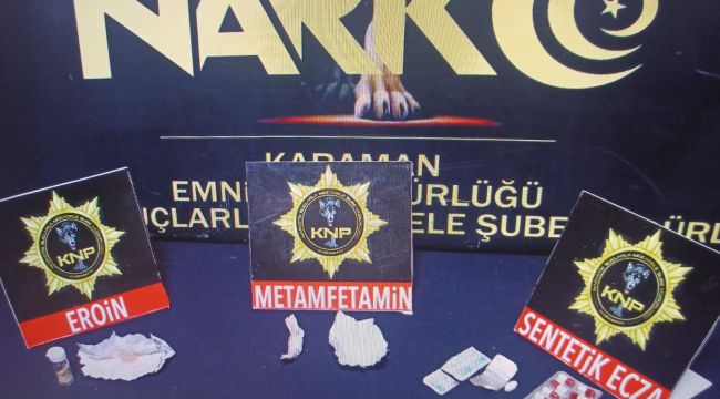 Karaman'da uyuşturucudan 1 kişi tutuklandı 