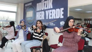 Karaman'da açılan keman kursuna yoğun ilgi 