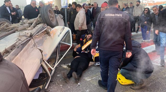 Karaman'da can pazarının yaşandığı kazada: 3 kişi yaralandı 