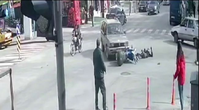 Karaman'da otomobil ile çarpışan motosikletin sürücüsü yaralandı