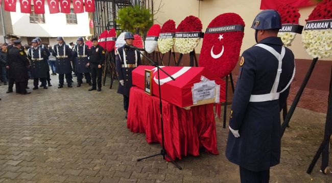 Karamanlı şehit son yolculuğuna uğurlandı