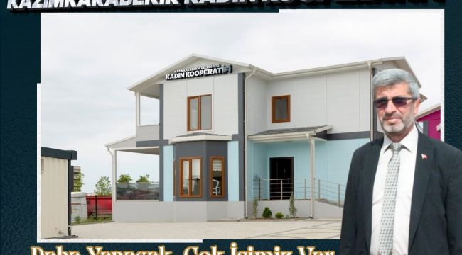 Boyacıoğlu'dan kadın kooperatifi sözü