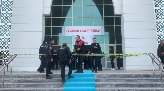 Karaman'da adliye girişinde silahlı saldırı: 1 yaralı 
